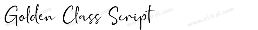 Golden Class Script字体转换